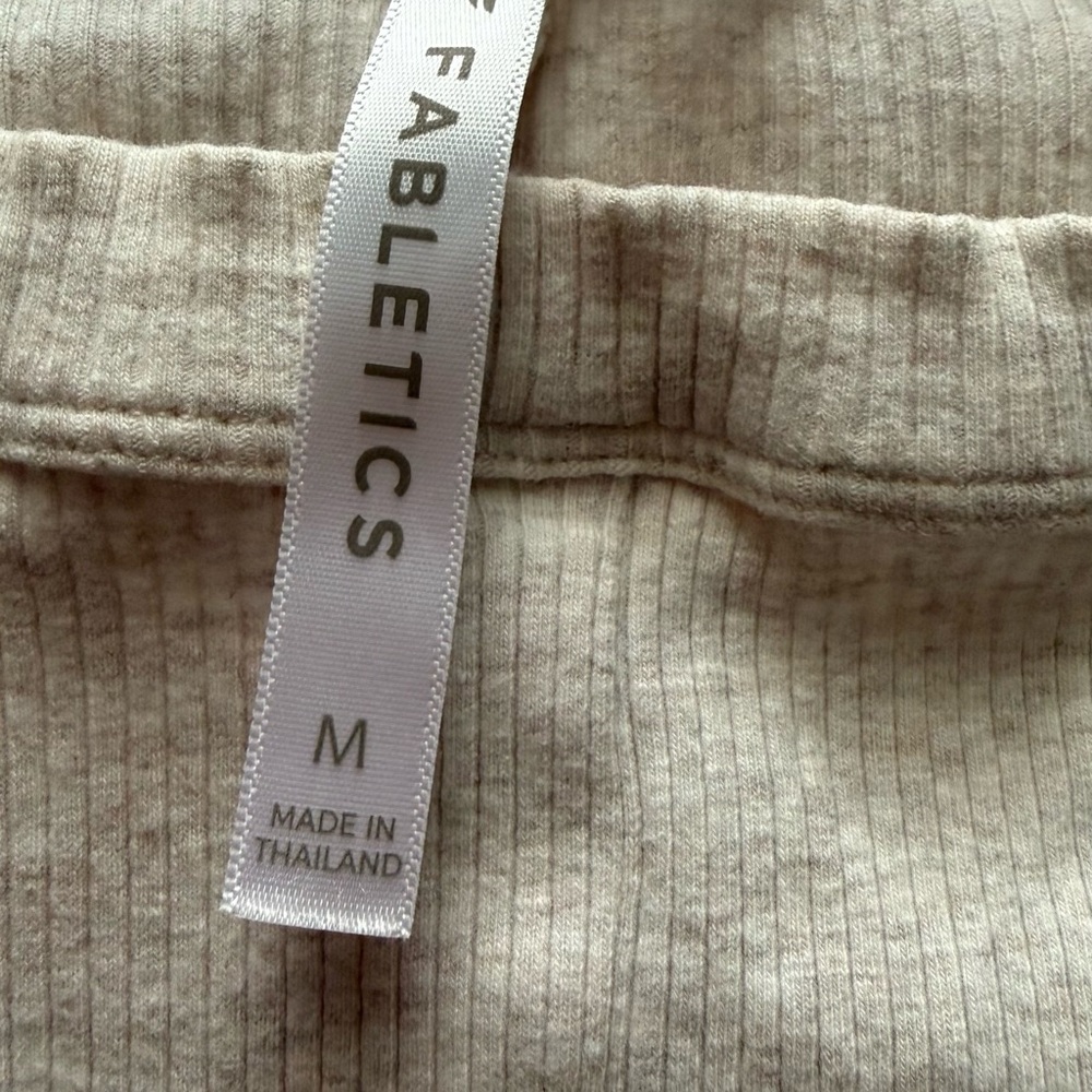 Fabletics Cream Ribbed‎ Knit Top - Picture 3 of 6